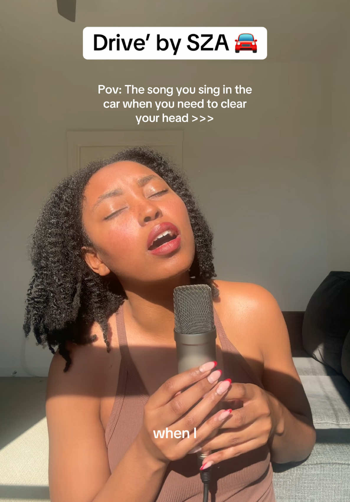 Pov: The song you sing in the car when you need to clear your head >>> Drive by SZA 💕 #creatorsearchinsights #szacover #acousticcovers #lanasza #acousticcover 