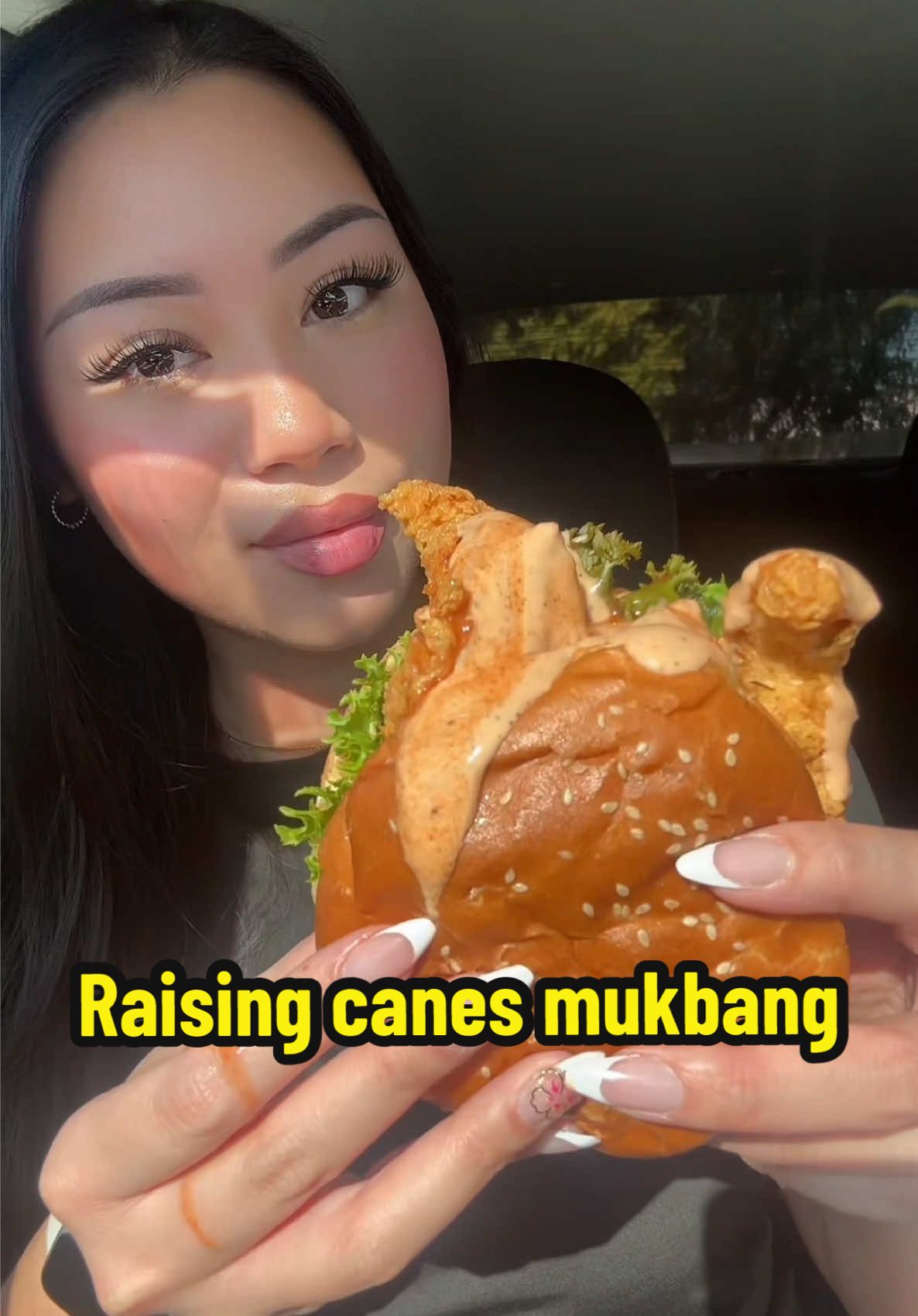 Raising Canes sandwich Mukbang 😋🔥 @Raising Cane's  #eatwithme #mukbang #mukbangeatingshow #eatingasmr #foodasmr #mukbangasmr #asmreating #eatingshow #eatingshowasmr #eatingsounds #mukbangs #mukbangvideo #letseat #watchmeeat #eatingsounds #crunchy #crunchyasmr #eating #eatingsound #food #FoodTok #eatingsoundsmukbang #raisingcanes  #sauce  #raisingcanesmukbang #chicken #chickentenders #fries #fyp #viral #tiktokviral #raisingcaneschicken #tender 