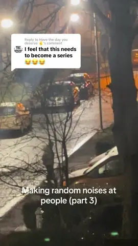 Replying to @Have the day you deserve ✌️ Back by popular demand 😂. Making random noises at people (part 3) #randomnoises #neighbours #fyp #foryou #scottishtiktok #glasgowtiktok #funny #immature #harmless #fun