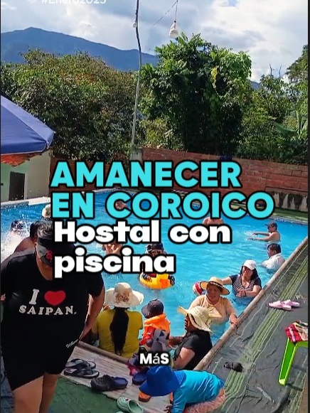 #Enero2025 CON SOLO 85 BS POR PERSONA POR NOCHE reserva hospedaje con piscina, baño privado y desayuno yungueño en #Coroico, en el Hostal Amanecer en Coroico #LaPaz #Bolivia Toma en cuenta que esta tarifa no aplica en feriados ni días festivos.