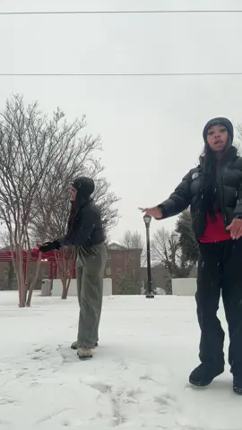 y’all done gave the wrong ppl snow 😂😂#clarkatlantauniversity 