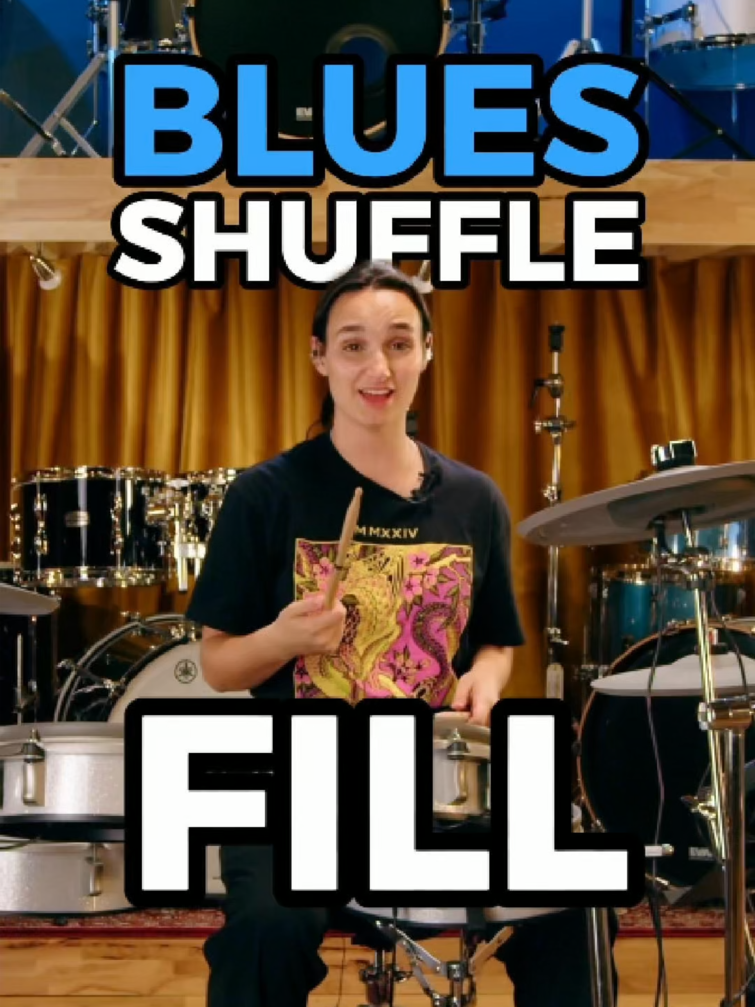This is the blues shuffle fill I use for literally anything blues shuffle related 😄. If it ain't broke, don't fix it! It's smooth, it’s simple, and it just works every time. Let's break it down and get you playing it like a pro. 🎶 Want to master this technique and more? Click the link in my bio to book a Free 1:1 lesson with one of our expert drum teachers! #blues #bluesmusic #drumvideo #girldrummer