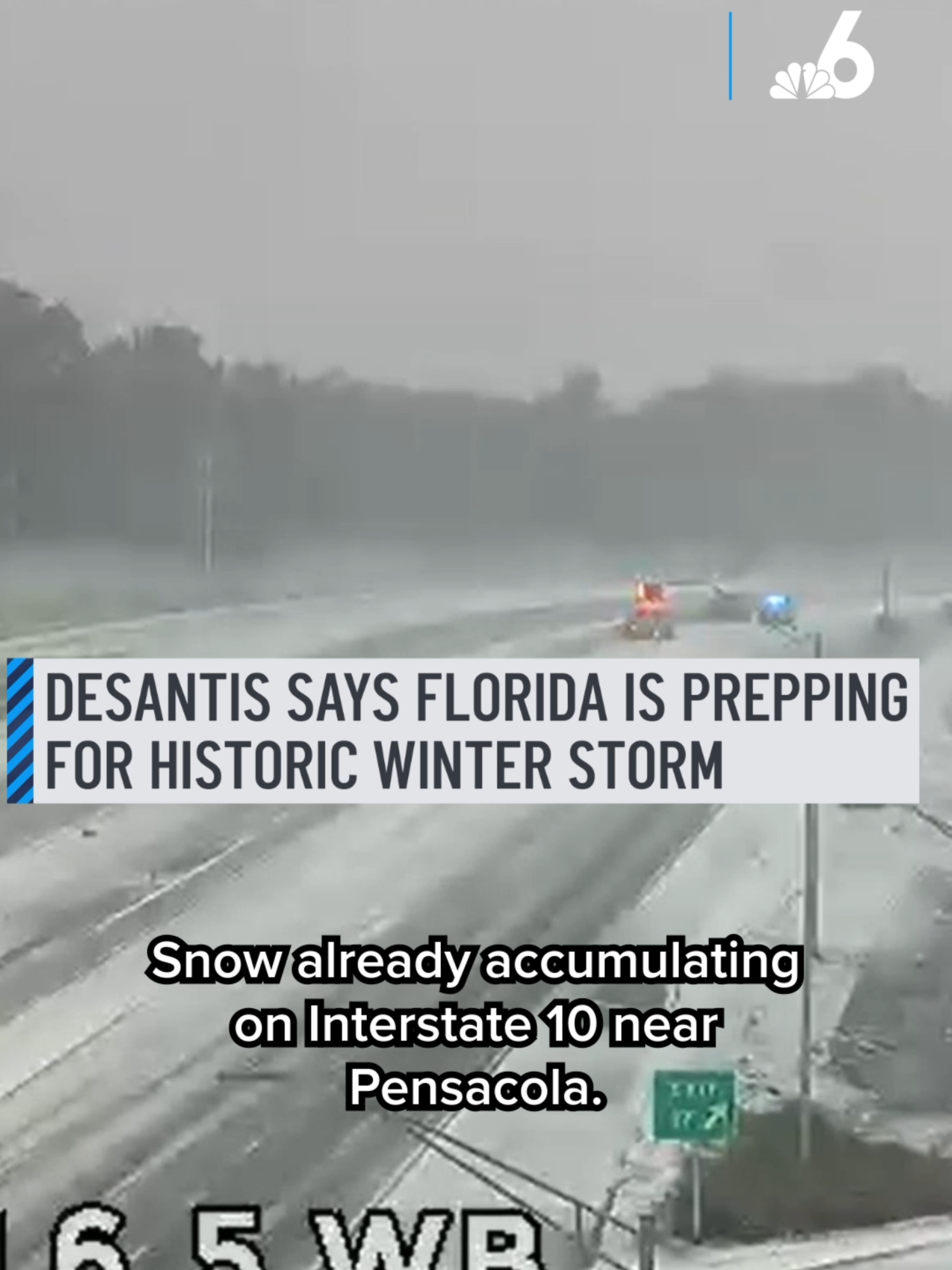 Most of north Florida is preparing for the impacts of a rare and potentially historic winter storm that is bringing snow and ice to the area, Gov. Ron DeSantis said Tuesday. DeSantis held a news conference Tuesday morning to give an update on the state's preparations for the storm, which he said was expected to bring a mix of snow, sleet and freezing rain later in the day and into Wednesday. #snow #florida #winter #pensacola