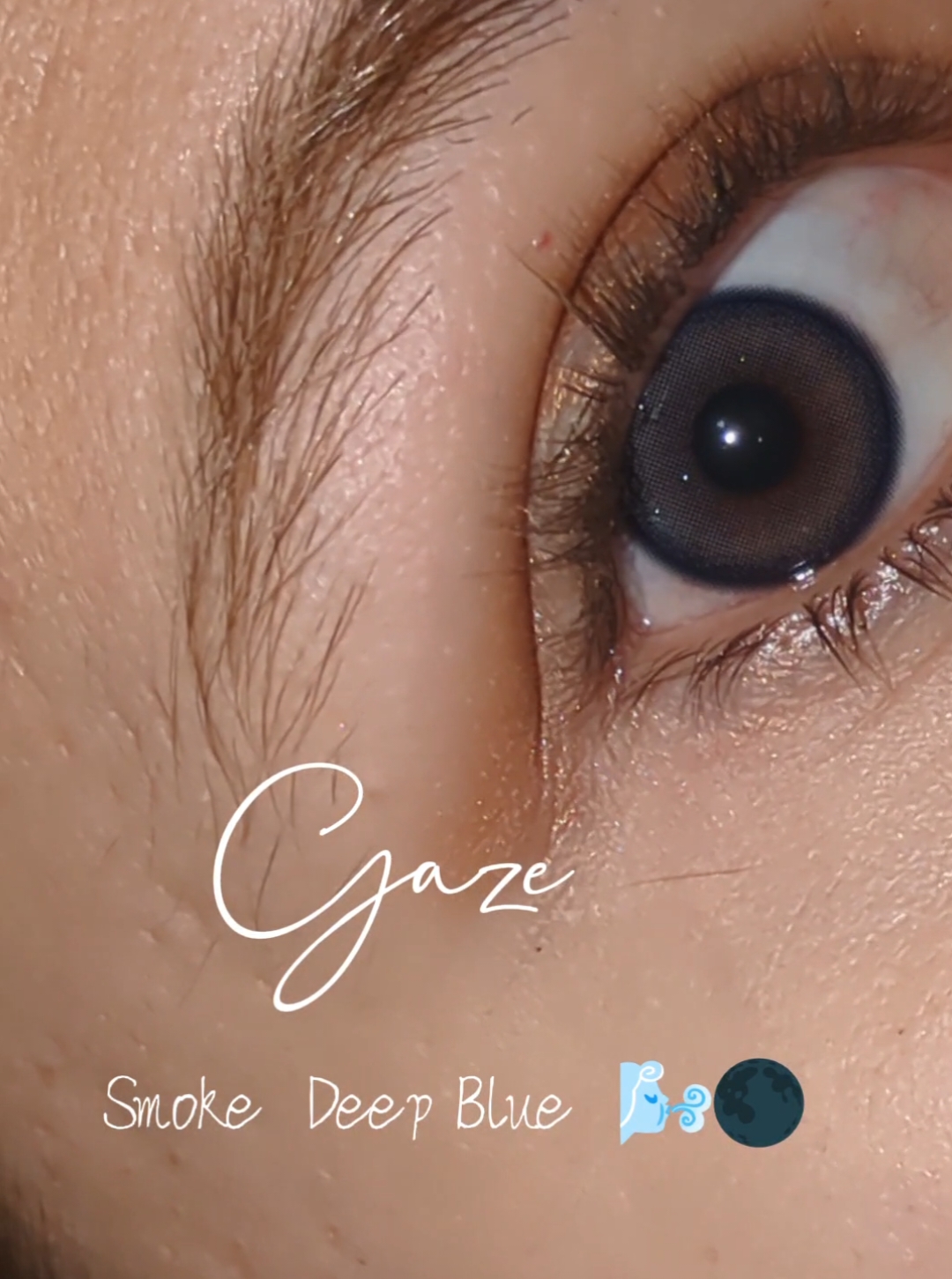 ¿Buscas unos pupilentes azúl grisáceo sutiles? necesitas probar Gaze Smoke Deep Blue ☄️  el cambio de color de ojos ideal con un aro limbal para dar mayor profundidad a tu mirada 🕳️  #lentesdecontacto  #ojos   #beauty  #paratiiiiiiiiiiiiiiiiiiiiiiiiiiiiiii #pupilentes 
