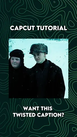 Twisted Caption Tutorial/ CapCut Tutorial. #CapCut #CapCutPioneer #edittutorial #edittutorialcapcut #capcutedit #edit #dracomalfoyedit #harrypotteredit #slytherin #gryffindor #editing #oswaledits #dracomalfoy https://capcut-yt.onelink.me/W3Oy/Ovie0cnd