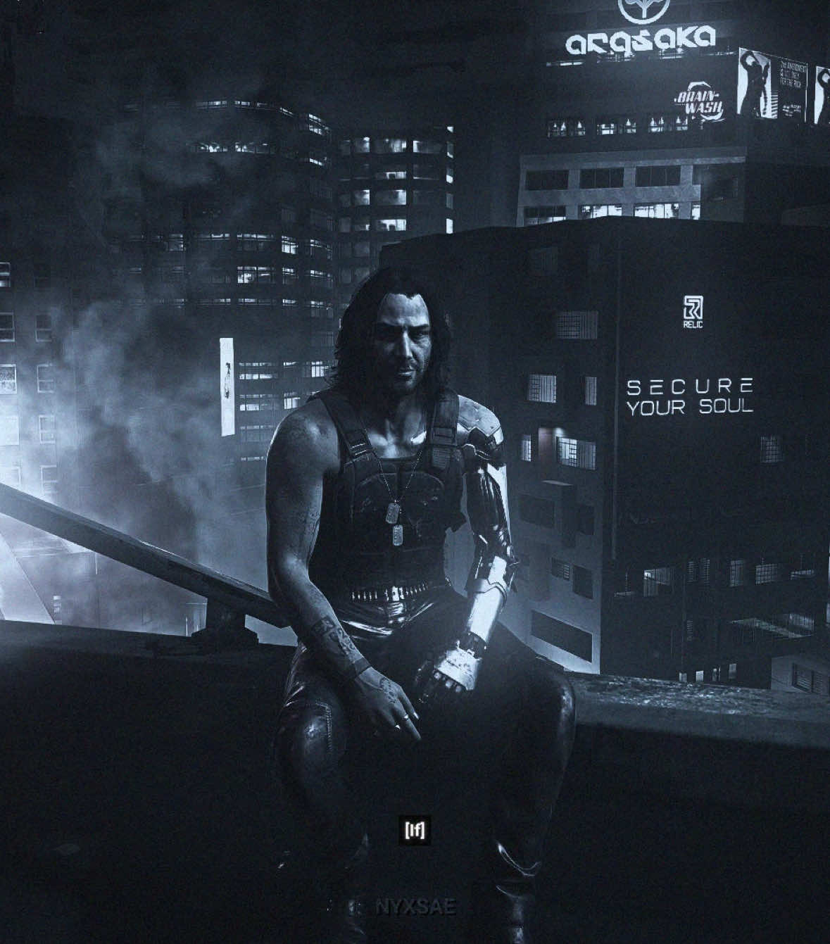 Don’t fear the reaper #cyberpunk #cyberpunk2077 #fyp #johnnysilverhand #adamsmasher 