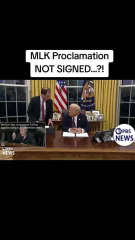 #mlk #MLKDay #trump why didn't he sign it? We know.