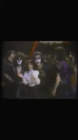 I'm the woman in the middle of them btw #KISS #kissband #kissthefox #ericcarr #kissstarchild #paulstanley #kissdemon #genesimmons 