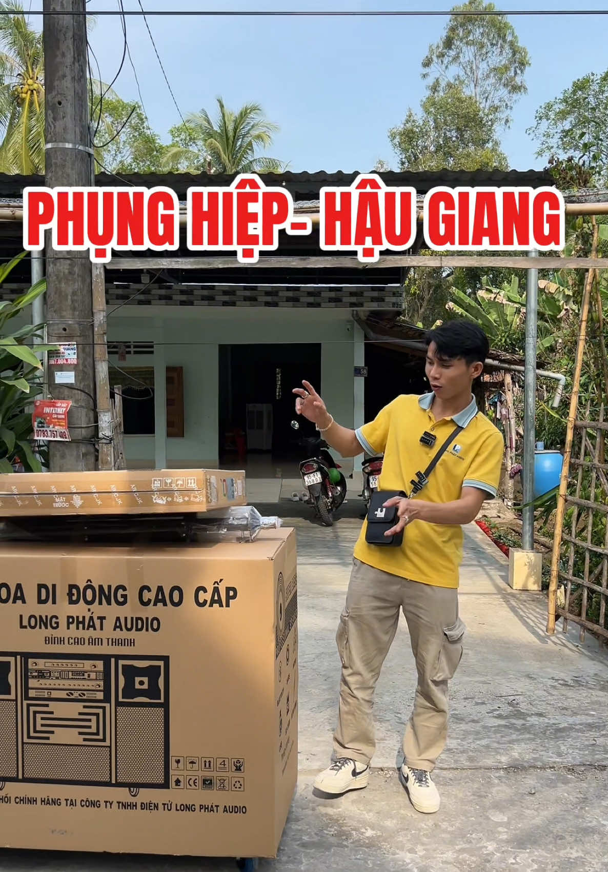 HÀNH TRÌNH BÀN GIAO COMBO LOA KÉO ĐIỆN LP1650 PRO + MÀN HÌNH 32INCH CHO CHỊ SU Ở PHỤNG HIỆP - HẬU GIANG 