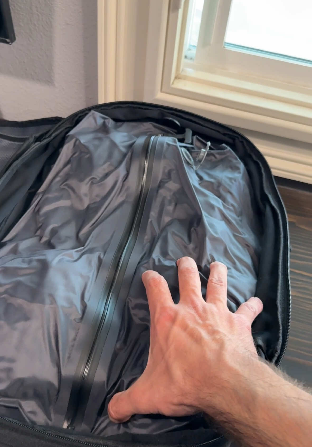 This is going to make traveling so much easier! #travel #backpack #travelhacks #vacuum #compression 