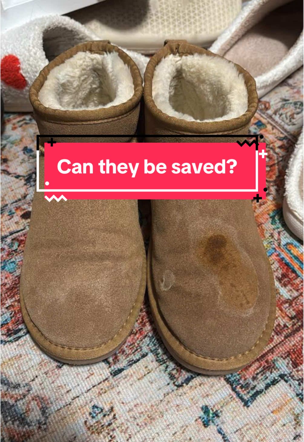 Trying to save my ruined UGG boots with Rit Dye #ugg #uggs  #uggboots #DIY #repurpose #salvage #save #ritdyeblack #ritdye 