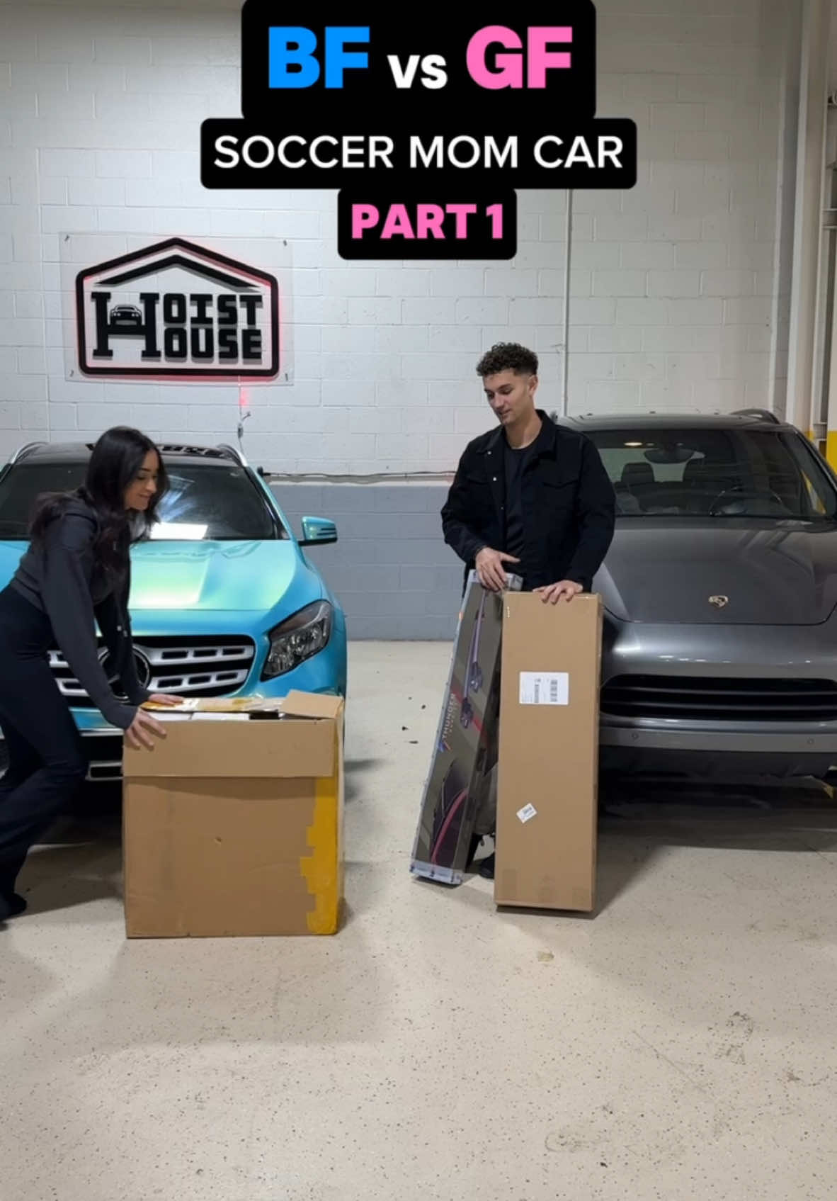 Didn’t fully mount the bumper back on you’ll see why lateeaa;) @Grant Sloan #boyfriend #challenge #competition #mercedes #auto #project #cars #DIY 
