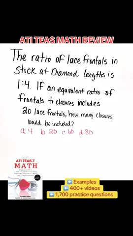 ATI TEAS MATH REVIEW ✅ #atiteas #teas7 #fyp #jakaralewismath #prenursing #futurenurse #teastest 