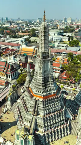 🛕Wat Arun, Bangkok, Thailand 🇹🇭  #saia #thailand #bangkok #watarun #temple #drone #thelormansky #dronevideo #dronetravel 