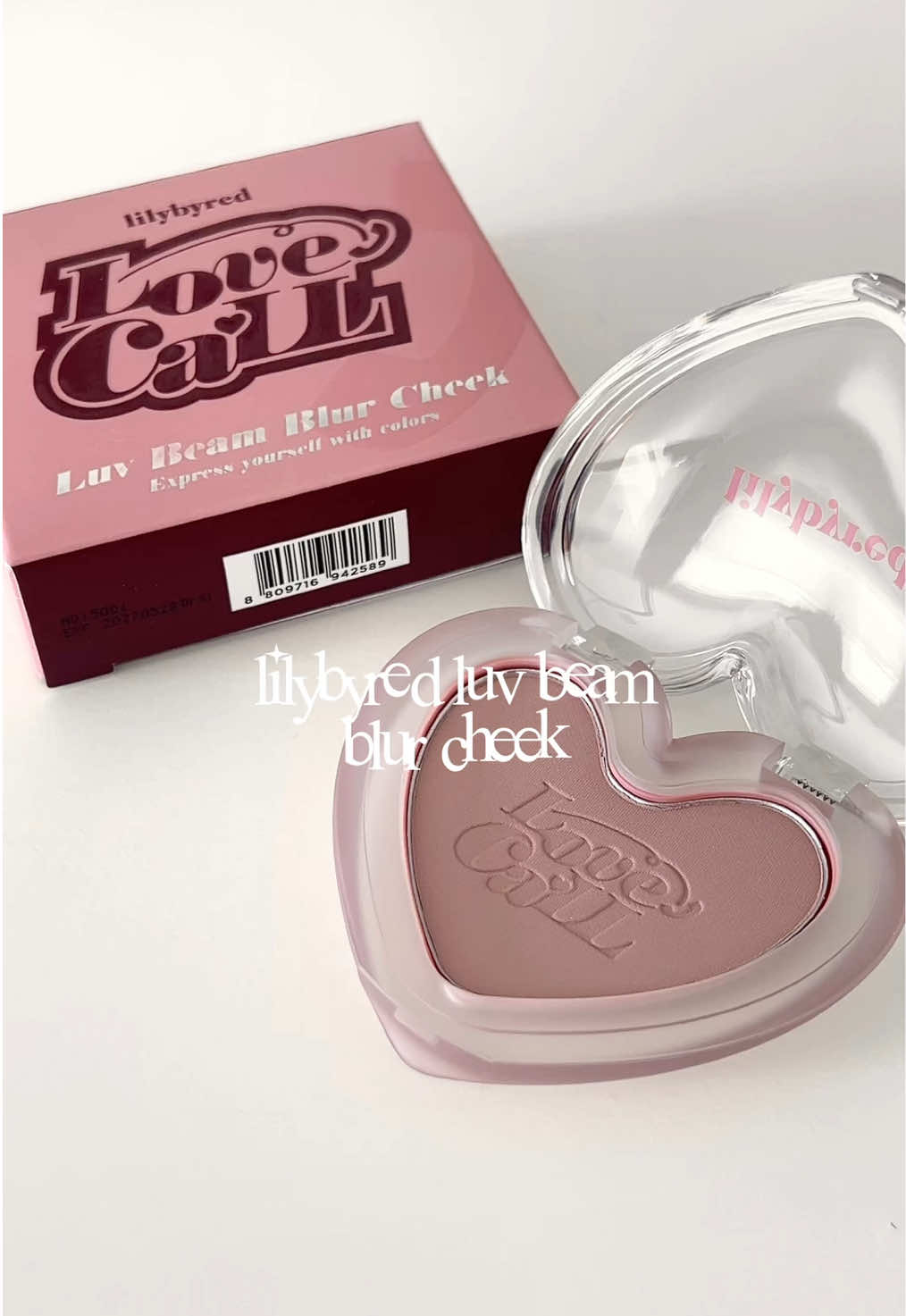 lilybyred luv beam blur cheek ♡ #lilybyred #makeup #kbeauty #cute #yesstyle #oliveyoung #fyp #kpopfyp 