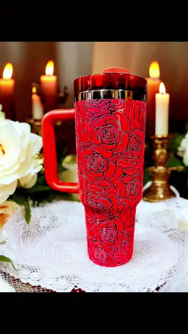 Don’t give her flowers that die! These roses will last forever 🌹❤️ #rose #roses #Love #valentine #tumbler