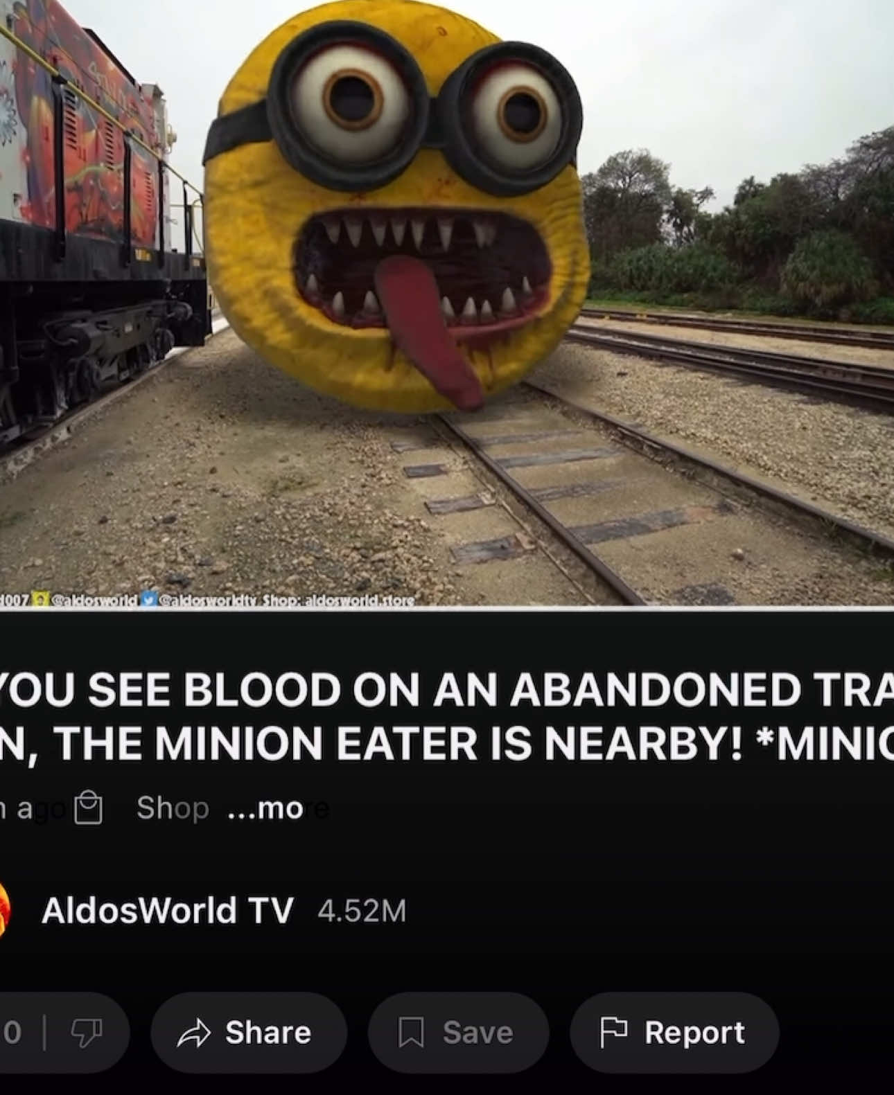 THE MINION EXE EATER CAUGHT ME #drone #minion #horrortiktok #minions #jumpscare #liveaction 