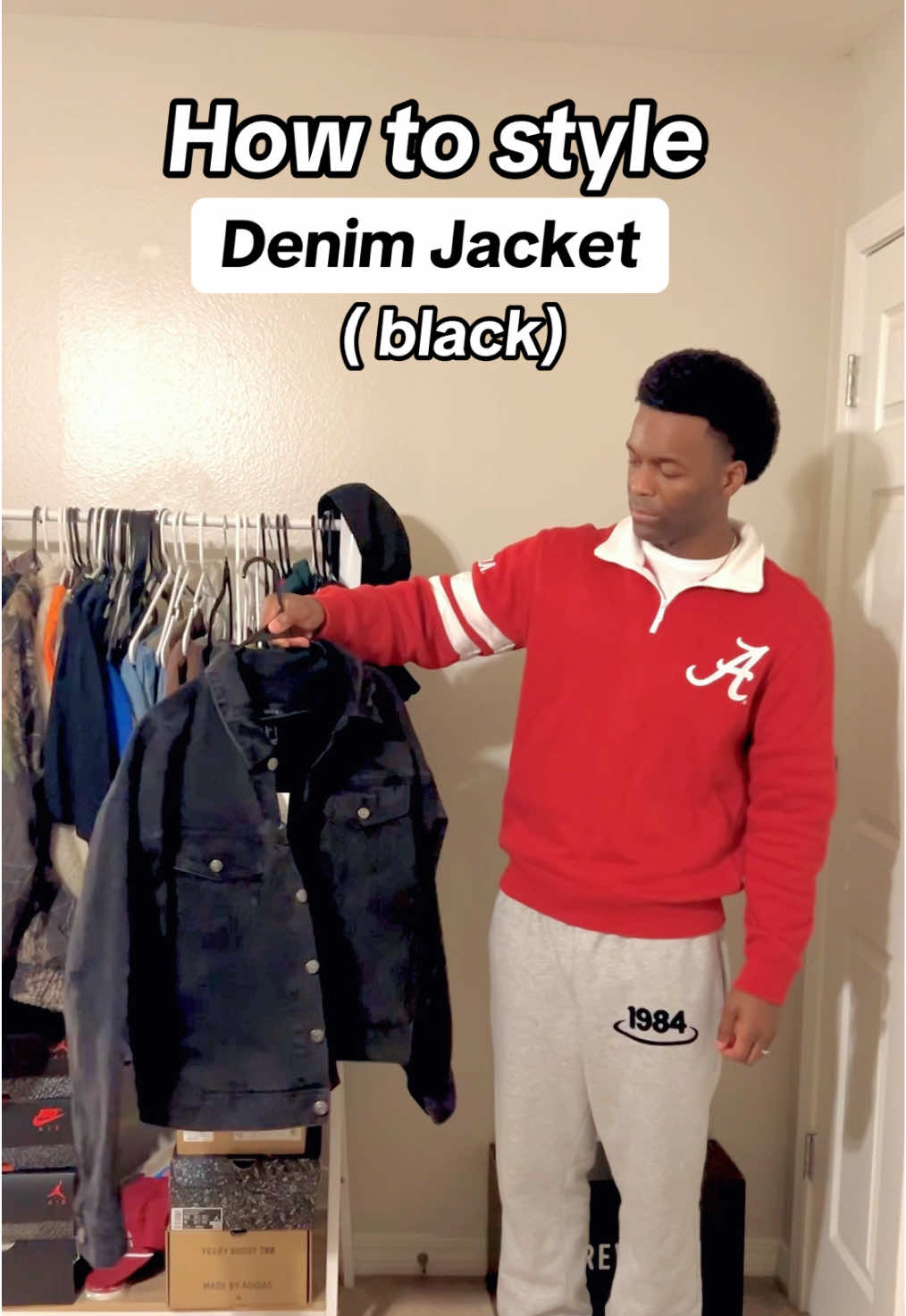 How to style denim jacket  #denim #denimjacket #howtotiktok #howtostyle #jacket #outfit #outfits #outfitinspo #outfitinspiration #fashion #fashiontiktok #mensfashion #streetwear #style #fyp #fypシ 