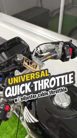 ganda nito at budjet meal lang♥️ w/ adjuster cable pa. QUICK THROTTLE universal✅ #streetbikeconcept #motorshow #quickthrottle #universal 