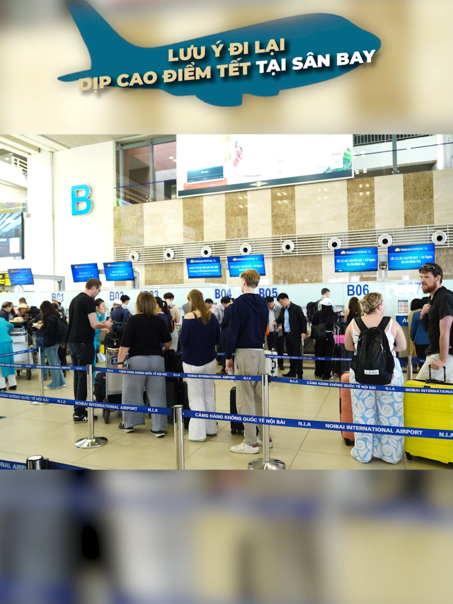 Lưu ngay những lưu ý khi đi lại tại sân bay những ngày cao điểm để có một hành trình về nhà đón Tết thật vui vẻ các bạn nhé! 🌸✨ #VietnamAirlines #VanDamNangNiu