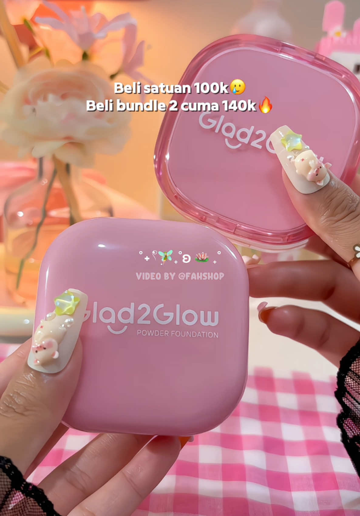 Kata aku beli yang bundle lebih murce😍‼️#glad2glow #cushionglad2glow #glad2glowpowderfoundation 