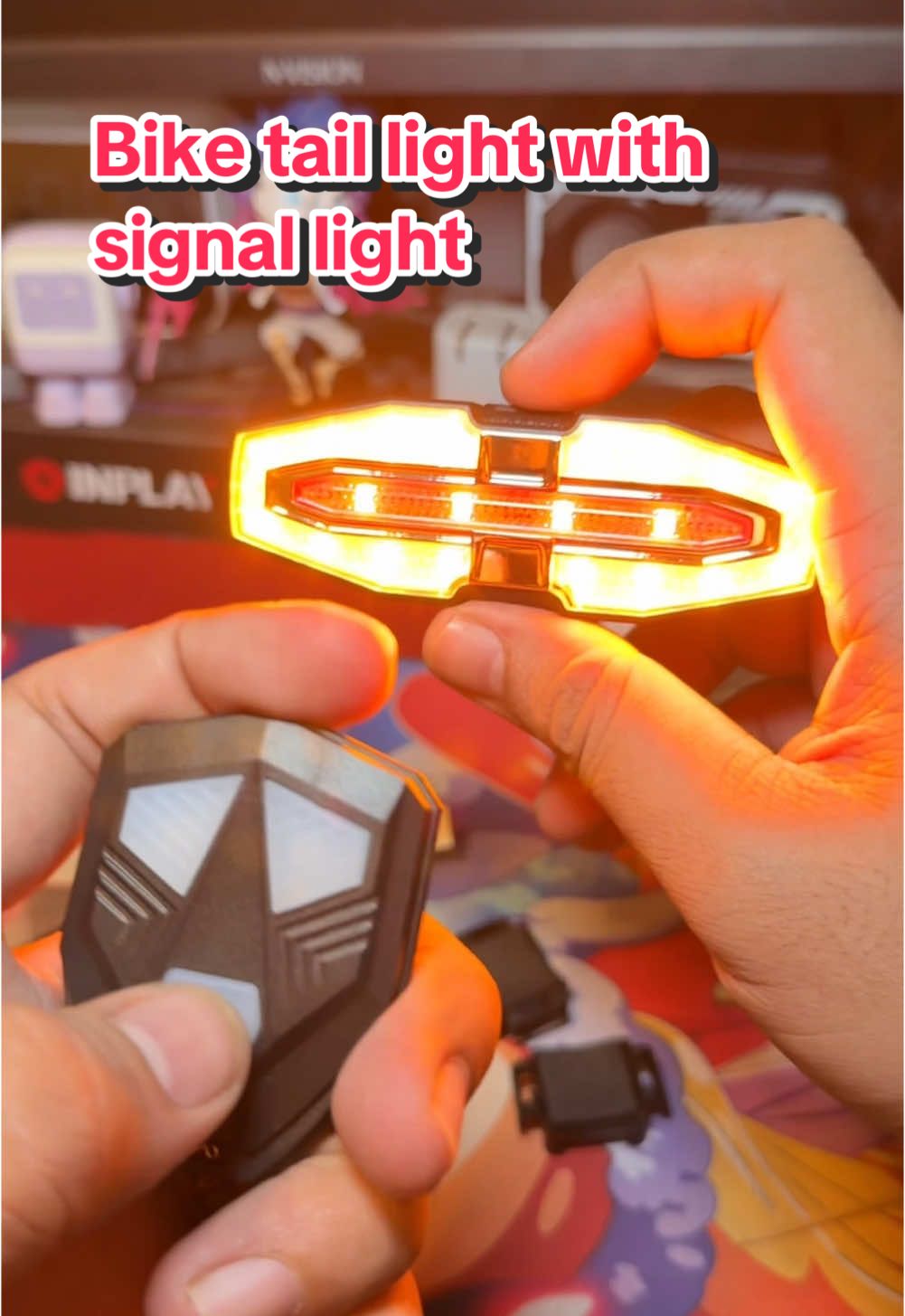 Bike tail light with signal light #fyp #backlight #taillight #signallight 