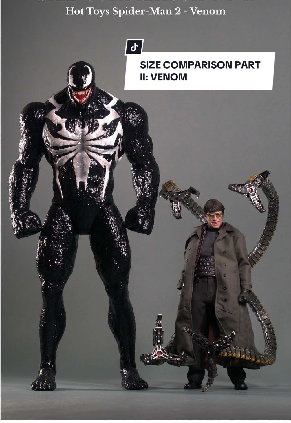 Size Comparison Part II: Hot Toys PlayStation Marvel Spider-Man 2 - Venom  . #hottoys #hottoys🔥 #hottoyscollections #hottoysmarvel #hottoyscollectilbes #hottoyscommunity #spiderman #playstation #playstation5 #playstationspiderman #insomniacgames #vidoegames #venom #symbiote #wearevenom #sizecomparison #compare #inart #batman #marvellegends #shfiguarts #mafex #wolverine #spidermanvillains 