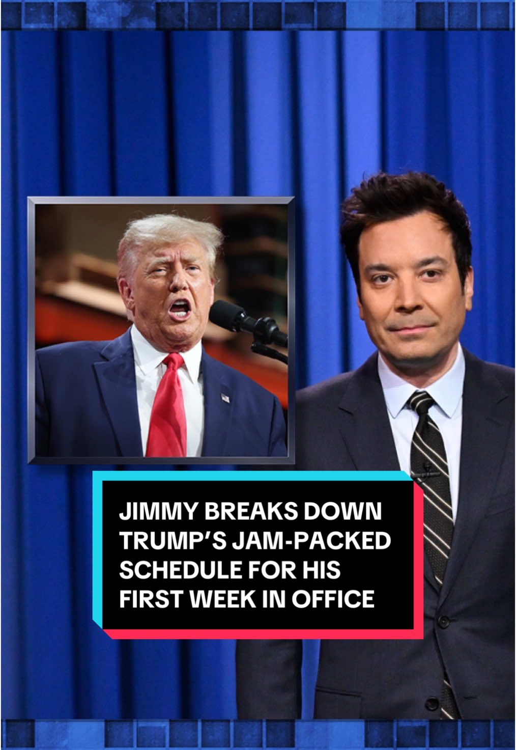 Jimmy breaks down Trump’s jam-packed schedule for his first week in office. #FallonTonight #TonightShow #Trump #JimmyFallon 