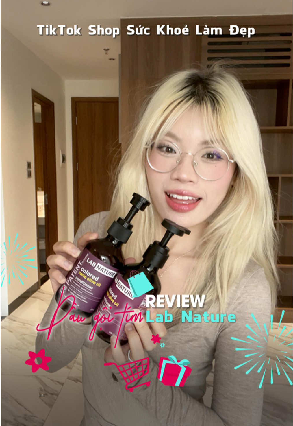 Các nàng tóc tẩy nhớ chăm tóc bằng dầu gội tím đấy nha 🔥 #daugoitim #labnature #tiktokshopsuckhoelamdep #tiktokshopbeauty #tiktokshopbeautyvn 