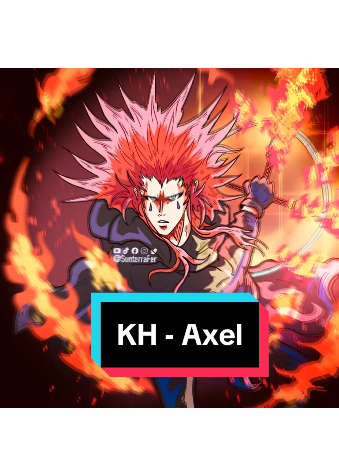 Kingdom Hearts Axel #kingdomhearts #axel #fanart #edit #kh 