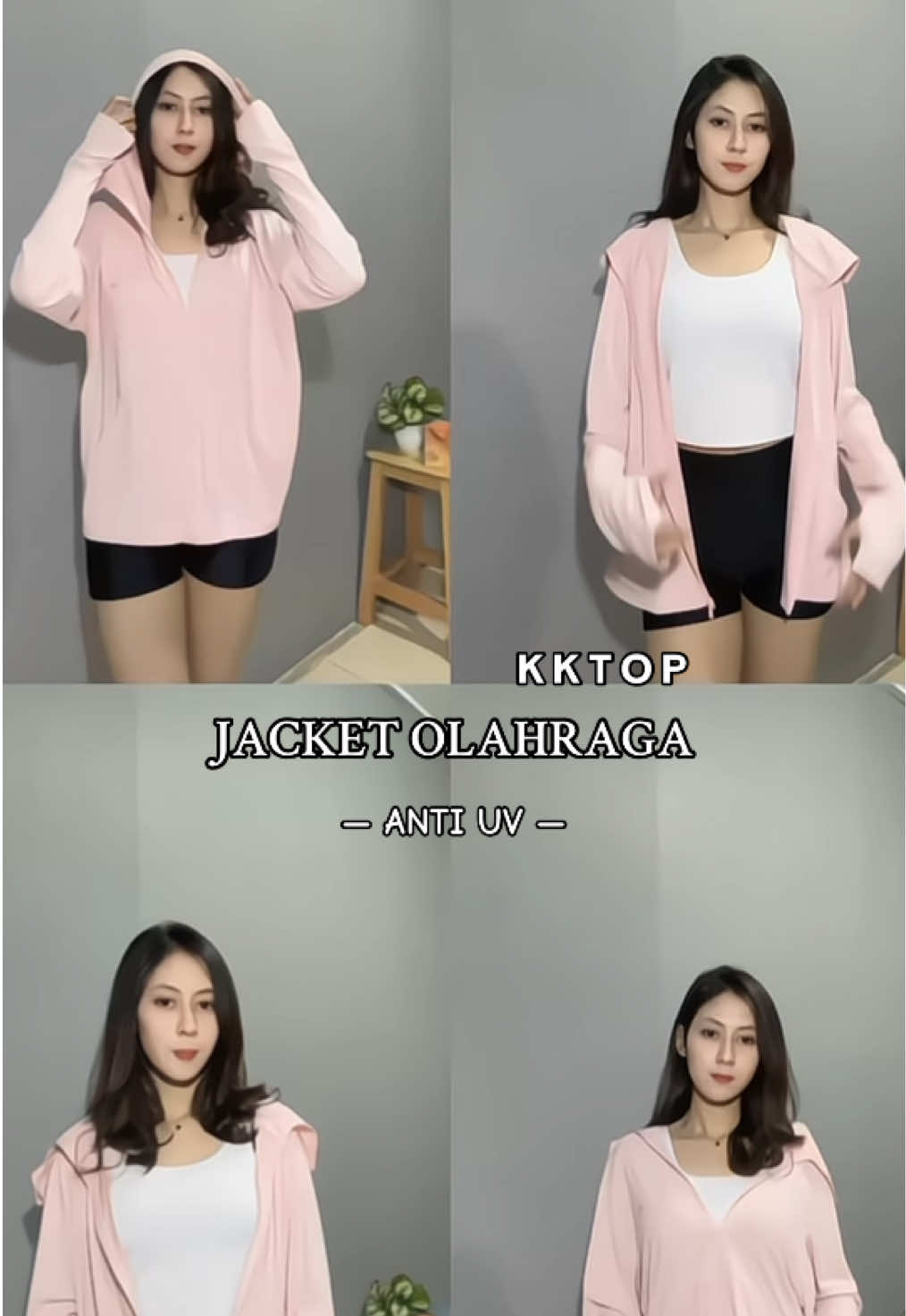 yg bikin aku suka bgt karna bahannya yg adem dan lembut😩💗 #kktop #jaketantiuv #kktopjaketantiuv #jaketolahraga #fyp 