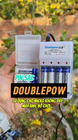 Pin sạc AA Doublepow dụng lượng 1200mAh sử dụng cho micro không dây, máy ảnh, đồ chơi...#pin #pinsac #pinsacaa #pinmicrokhongday #pindochoidieukhien 