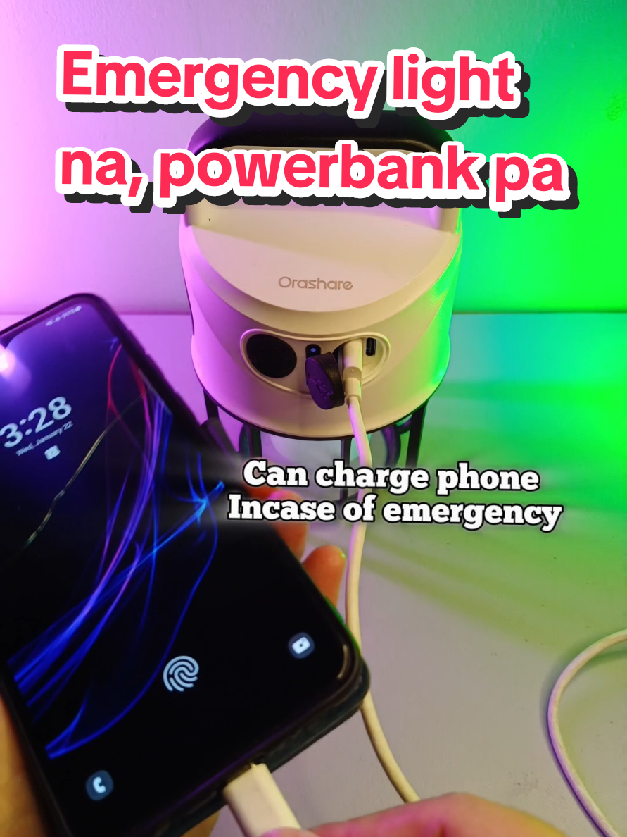 Orashare emergency light. #emergencylight #orashare #campinglight #fyp 