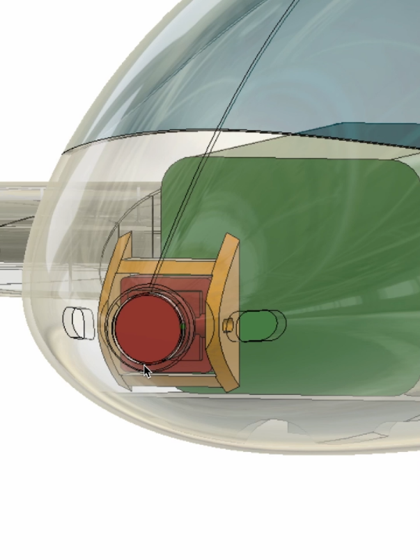 Cam+Battery mount  #fusion360 #3dprinting #vtol #tiltrotator #lombokfpv #dronefpv 