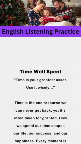 Time well spent: (improve your English) daily english practice by reading and listening to short stories. #readingchallenge #learnenglish #improveyourenglish #english #motivation #englishlistening #time #well #spent 