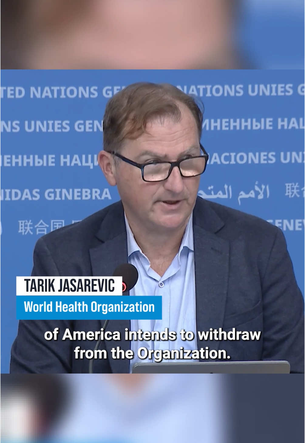 WHO comments on United States announcement of intent to withdraw. Video: @UN  #foryou #fyp #WHO #WorldHealthOrganization 