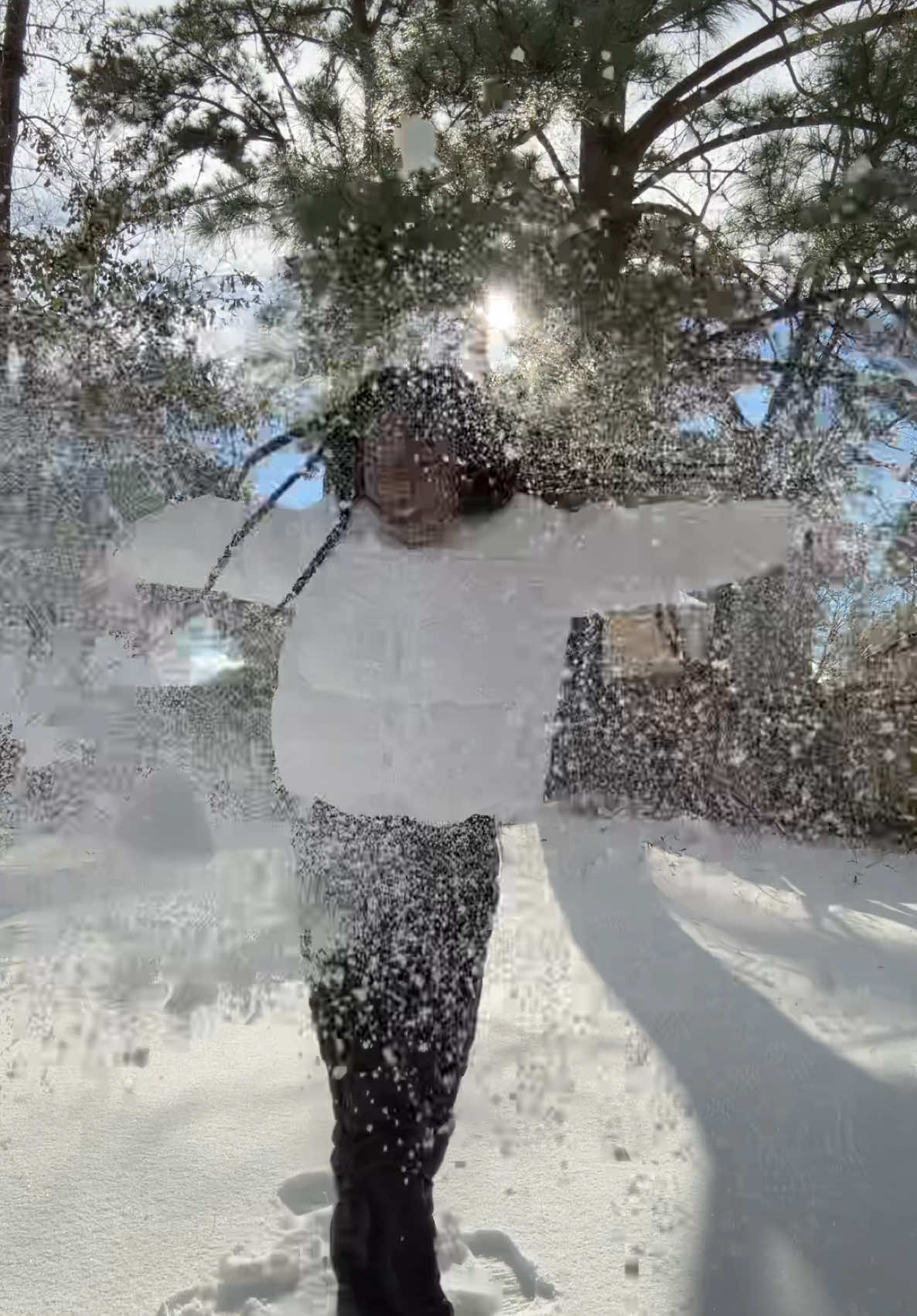 THE SNOW CAMEEEEE🤣🤣#maddieforever #blackgirl #fypシ゚viral #fypシ #georgia #snowday #elsa #frozen 