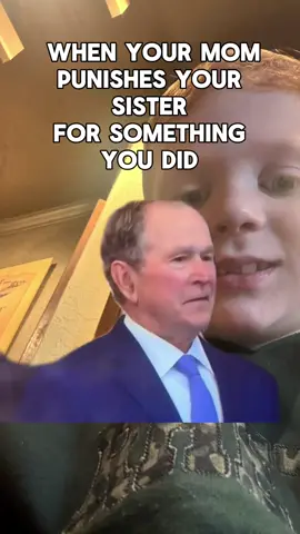 She's always in trouble anyway. 😂#Meme #MemeCut #memenatal #fyp #georgebush #president #trump #MomsofTikTok 