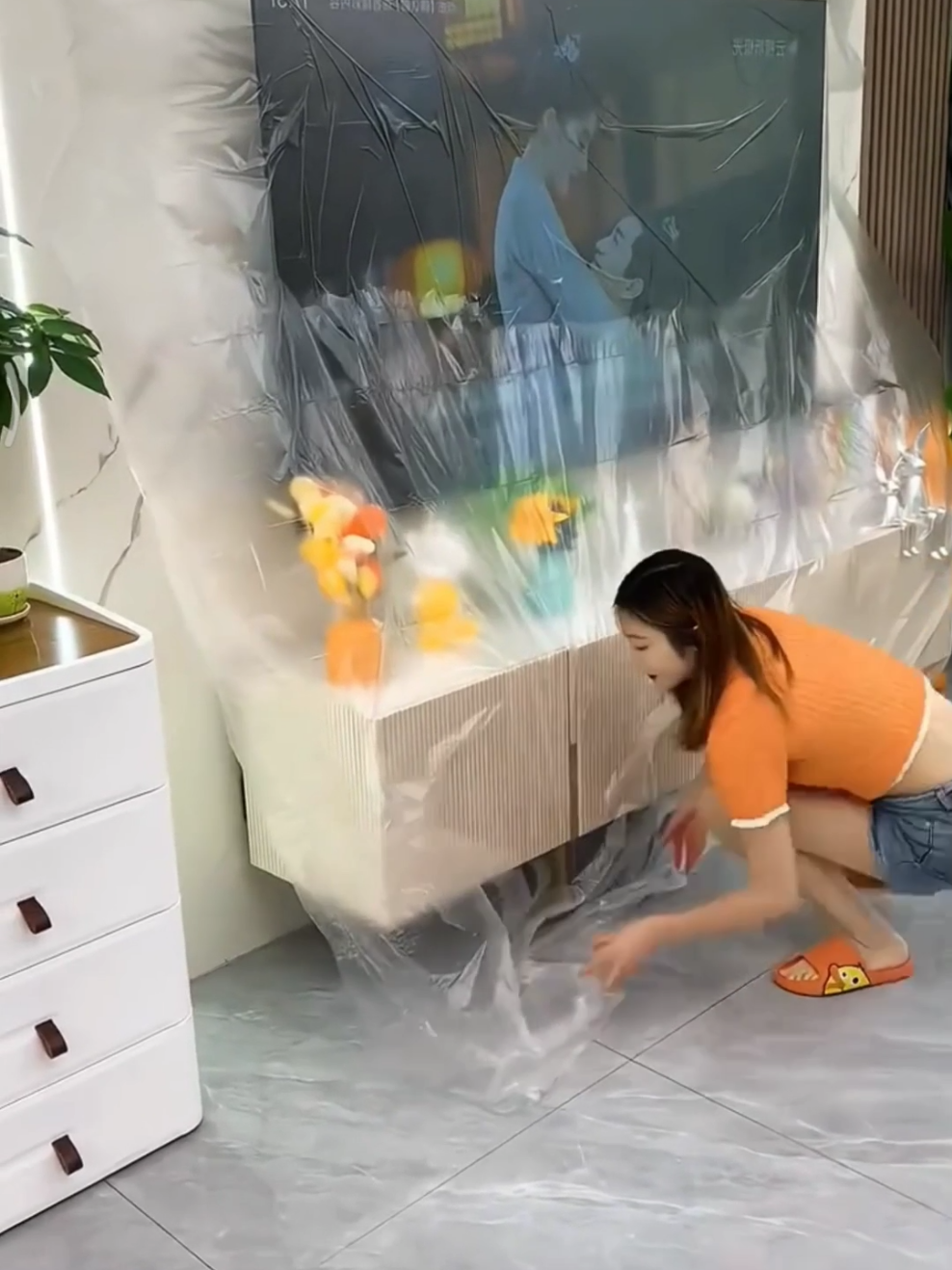 Màng bọc Nilon Che Bụi #mannilongchebui #dondepnhacua #dogiadung #giadungtienich #samtetbaovui 