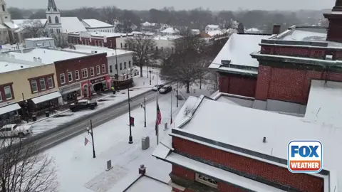 👀 SEE IT: The FOX Flight Team captured Newnan, Georgia, south of Atlanta, blanketed in snow on Wednesday morning, following a historic winter storm that crippled the region. The Deep South experienced its heaviest snowfall in years. #foxweather #winterstorm #snow #georgia #atlanta