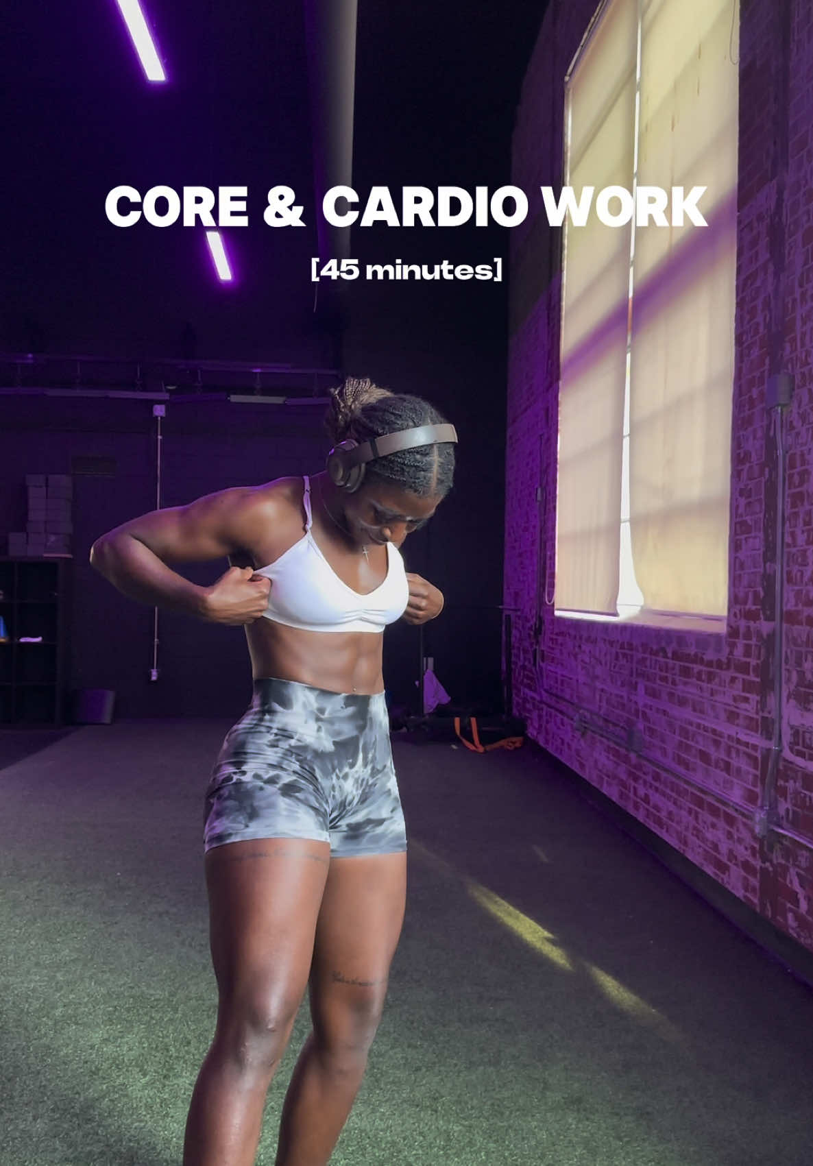 ✨Core & Cardio ✨ Happy Wednesday, loves 🤍 I get asked about my abs and how often I train core almost daily, so let’s break it down! I train my core once a week. That might not sound like much, and honestly, it’s not. Most of my “core work” happens by engaging my core during other exercises. The truth is, almost every exercise can double as a core workout when done correctly. It’s also important to understand that visible abs depend on your body fat percentage and genetics. But here’s the good news: it’s all connected! A stronger core boosts your workout performance, which leads to increased muscle mass. More muscle mass can speed up your metabolism, helping lower your body fat percentage. The result? Visible abs become that much more attainable! It’s not too late to tackle your New Year’s resolution! If you help and accountability during your fitness journey, I’d love to be that resource for you. I have a few more slots open for my online 1:1 training 🫶🏾 application in my bio!  #core #coreworkout #cardio #coreandcardio #abs #sprints 