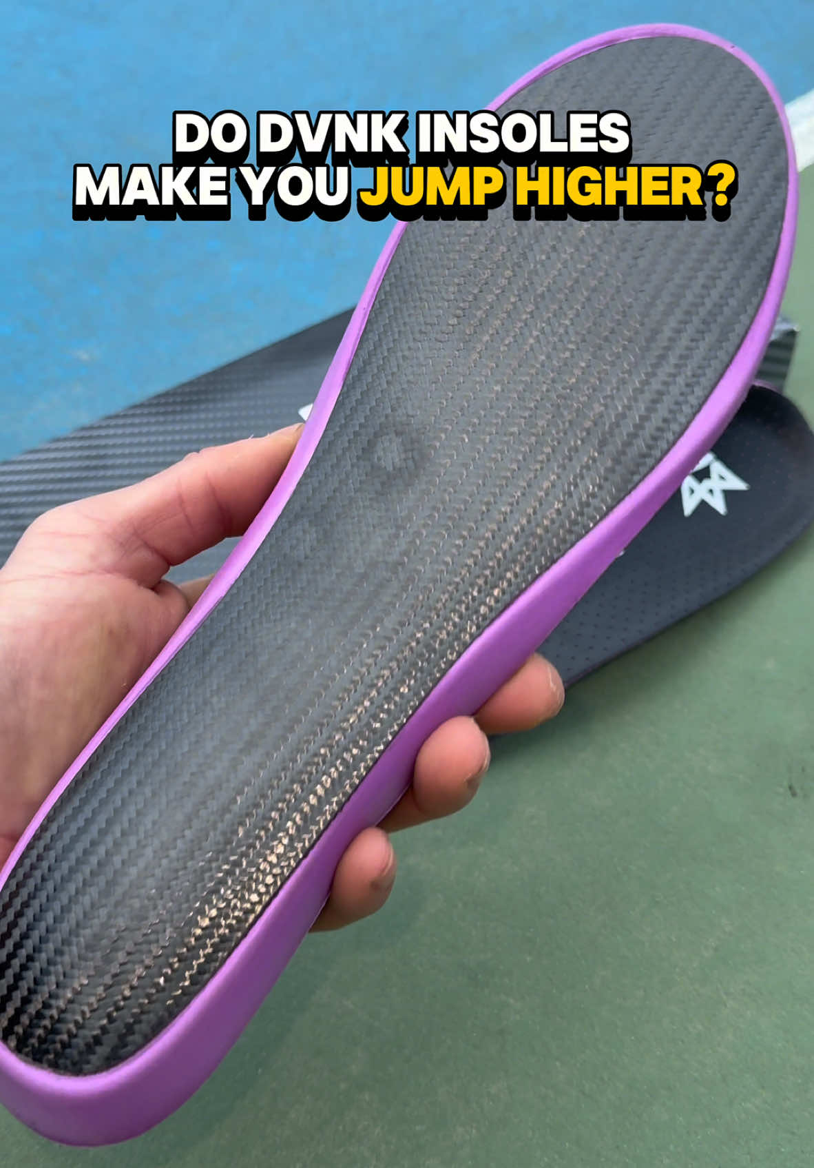 Do DVNK insoles make you jump higher? Let’s find out!🔥 #dvnk #dvnkreviews #carbonfiber #basketball #dunk #bounce #foryou #fyp