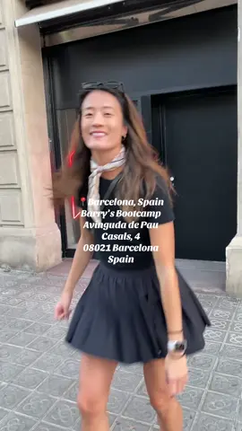 Burning off some croquettes with Barrys in Barcelona #barrysbootcamp #barcelona #traveltiktok #Fitness #workout #spain #travel #bootcamp #fitnesstiktok #fitnessmotivation 