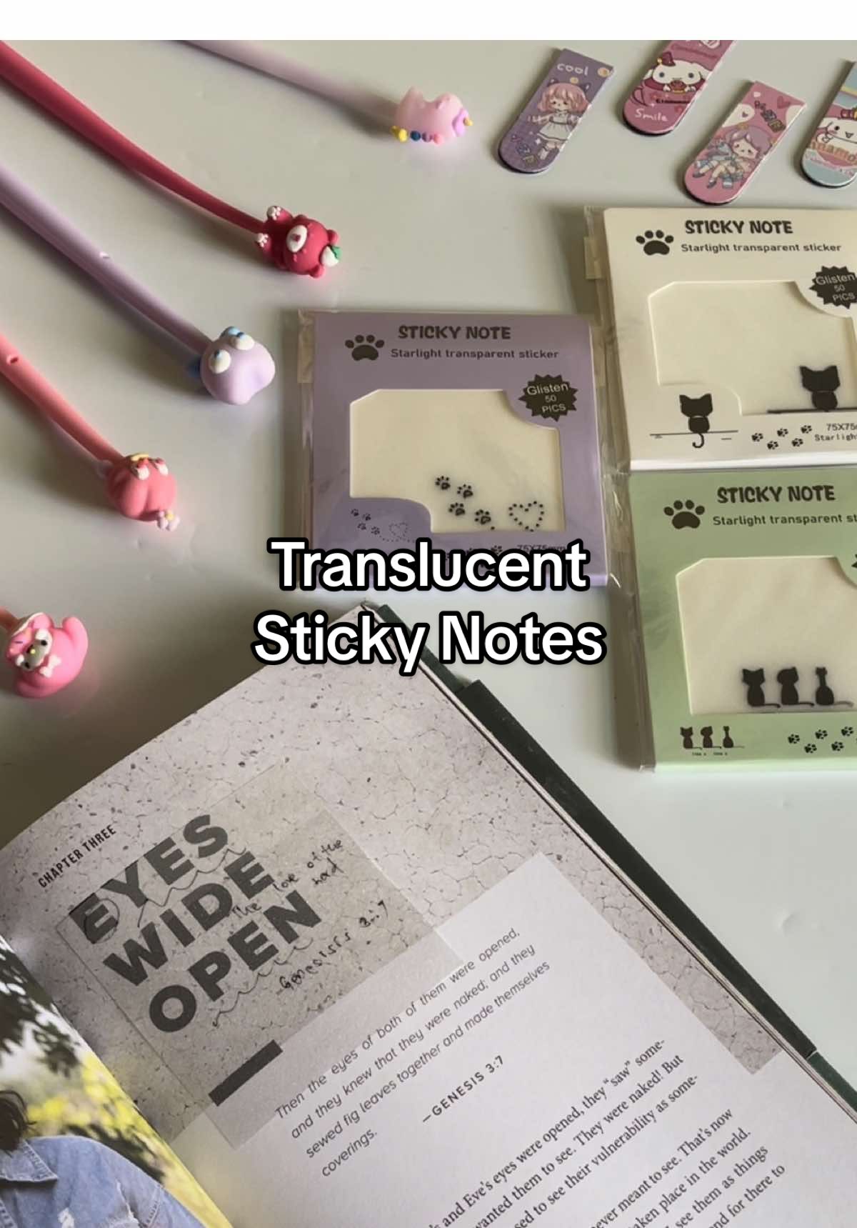 Transluscent sticky notes KES.230-KES.260 #tiktokkenya #stationerykenya #functionalgifts #nairobitiktokers #nairobi #fyp #virał #pickupmtaani #nairobikenya 