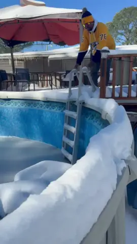 Trying To Ice Skate In A Pool #snowstorm2025 #alabamaactuallygotsnow #foryou 