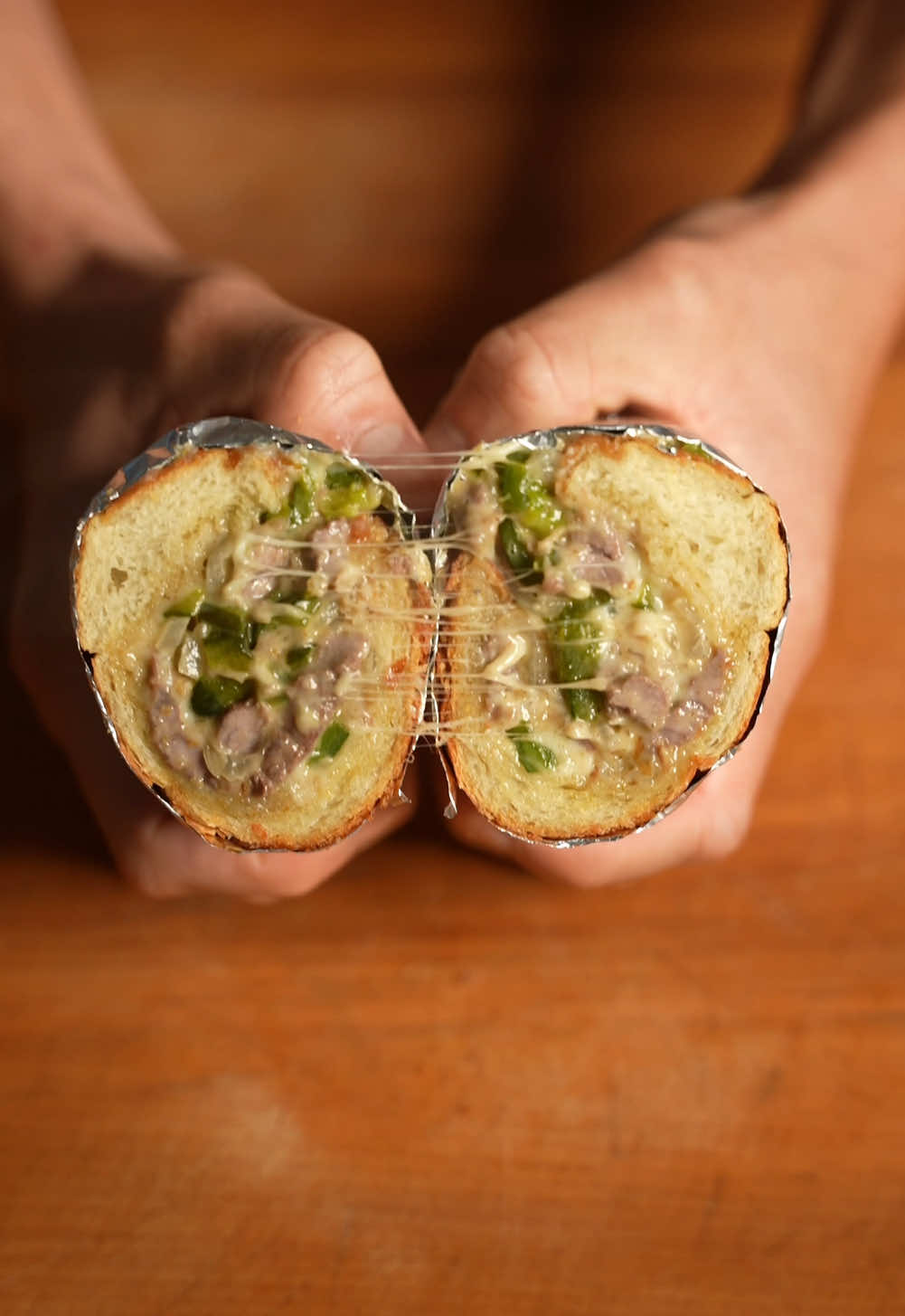 Poblano cheesesteak #cheesesteak #sandwich 