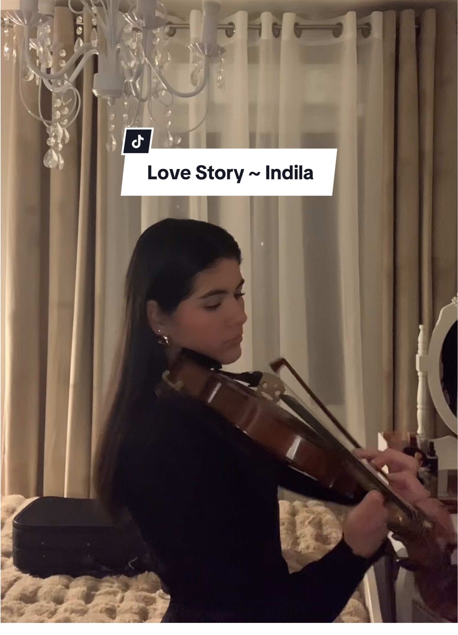 Vous me l’avez beaucoup demandée celle-là 🩷 #lovestory #indila #viral #trend #violin #violinist #fyp