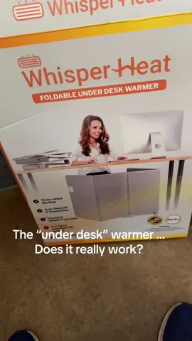 Does the whisper heat foldable under desk, warmer really work? 