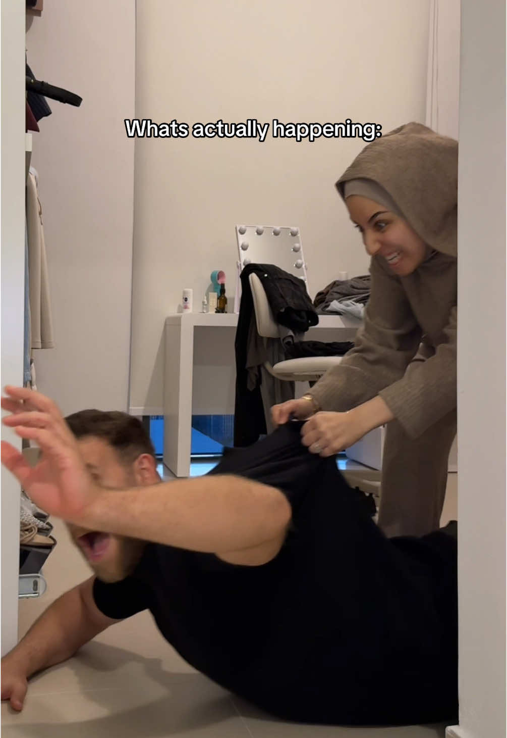 Oops 🤭😛 #husbandwife #couplecomedy #muslimcouple 