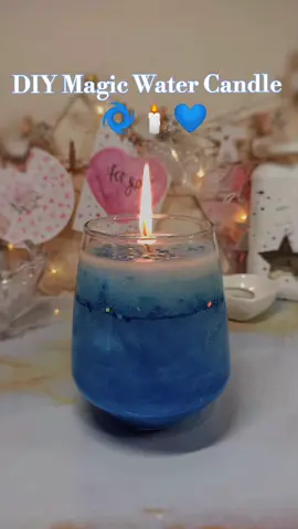DIY Magic Water Candle 💙🕯️🫧 #craft #creative #asmr #2025 #candle #candlemaking #candle #decor #DIY #inspiration #satisfyingvideos #decoration #handmadecraft 